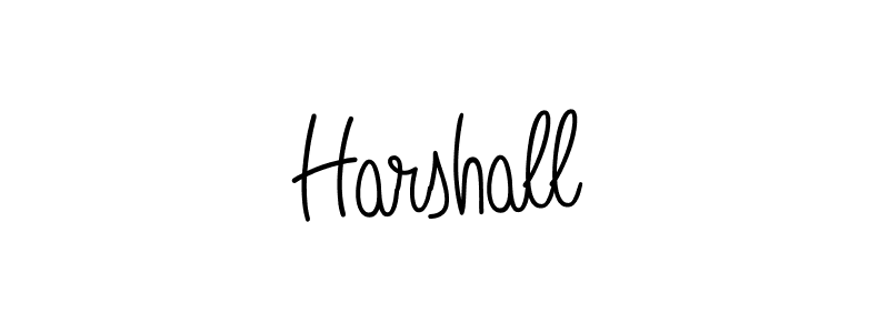 Make a beautiful signature design for name Harshall. With this signature (Angelique-Rose-font-FFP) style, you can create a handwritten signature for free. Harshall signature style 5 images and pictures png