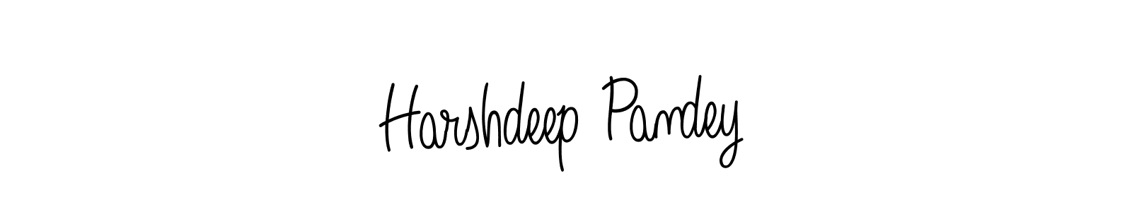 Make a short Harshdeep Pandey signature style. Manage your documents anywhere anytime using Angelique-Rose-font-FFP. Create and add eSignatures, submit forms, share and send files easily. Harshdeep Pandey signature style 5 images and pictures png