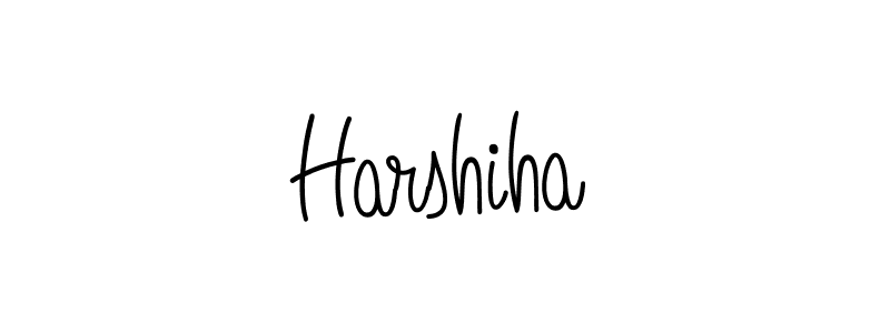 You should practise on your own different ways (Angelique-Rose-font-FFP) to write your name (Harshiha) in signature. don't let someone else do it for you. Harshiha signature style 5 images and pictures png