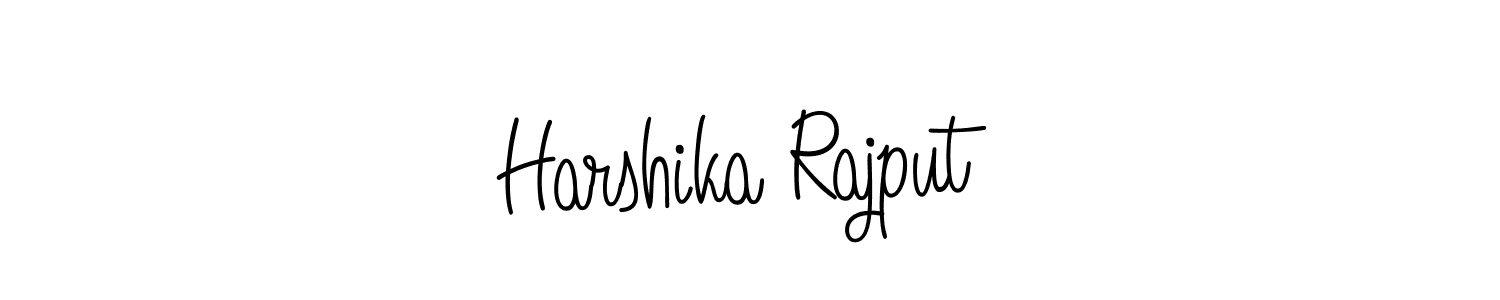 Design your own signature with our free online signature maker. With this signature software, you can create a handwritten (Angelique-Rose-font-FFP) signature for name Harshika Rajput. Harshika Rajput signature style 5 images and pictures png