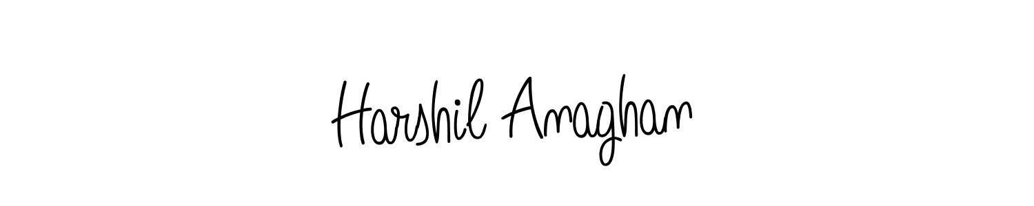 Also we have Harshil Anaghan name is the best signature style. Create professional handwritten signature collection using Angelique-Rose-font-FFP autograph style. Harshil Anaghan signature style 5 images and pictures png