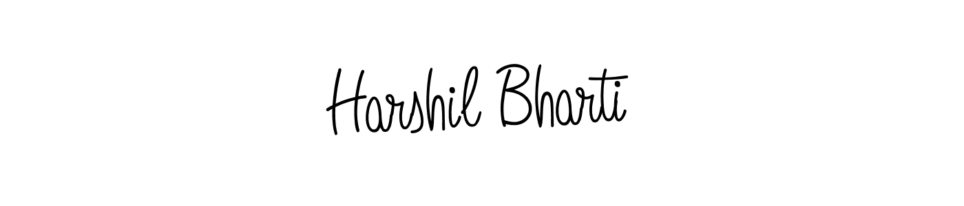 Make a beautiful signature design for name Harshil Bharti. Use this online signature maker to create a handwritten signature for free. Harshil Bharti signature style 5 images and pictures png