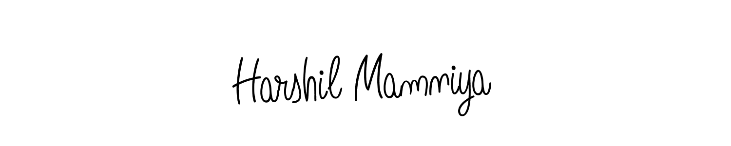 Also You can easily find your signature by using the search form. We will create Harshil Mamniya name handwritten signature images for you free of cost using Angelique-Rose-font-FFP sign style. Harshil Mamniya signature style 5 images and pictures png