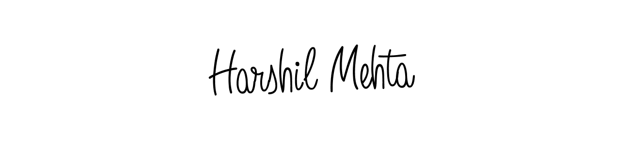 Design your own signature with our free online signature maker. With this signature software, you can create a handwritten (Angelique-Rose-font-FFP) signature for name Harshil Mehta. Harshil Mehta signature style 5 images and pictures png