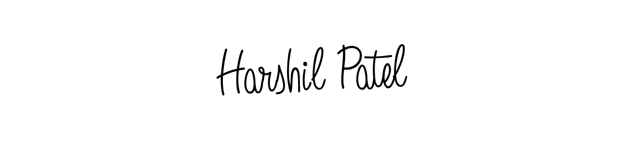 How to Draw Harshil Patel signature style? Angelique-Rose-font-FFP is a latest design signature styles for name Harshil Patel. Harshil Patel signature style 5 images and pictures png