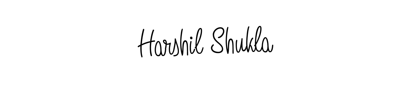 Check out images of Autograph of Harshil Shukla name. Actor Harshil Shukla Signature Style. Angelique-Rose-font-FFP is a professional sign style online. Harshil Shukla signature style 5 images and pictures png