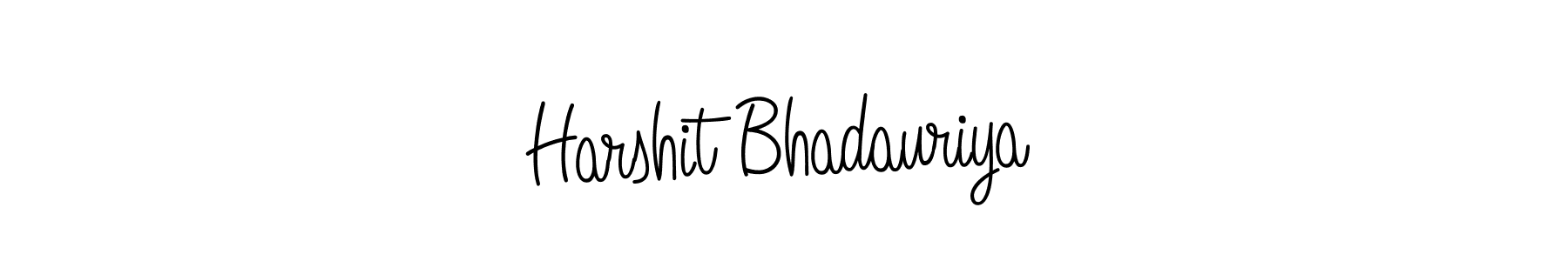 Make a beautiful signature design for name Harshit Bhadauriya. With this signature (Angelique-Rose-font-FFP) style, you can create a handwritten signature for free. Harshit Bhadauriya signature style 5 images and pictures png