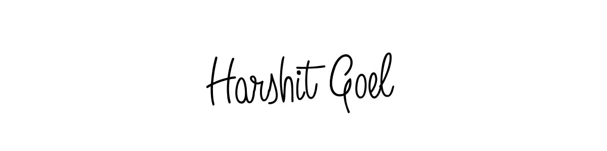 Design your own signature with our free online signature maker. With this signature software, you can create a handwritten (Angelique-Rose-font-FFP) signature for name Harshit Goel. Harshit Goel signature style 5 images and pictures png