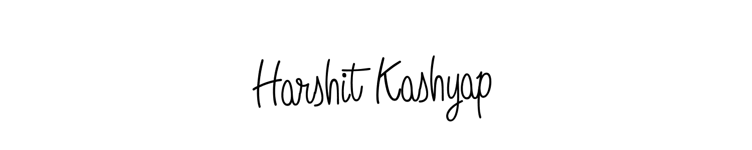 Also we have Harshit Kashyap name is the best signature style. Create professional handwritten signature collection using Angelique-Rose-font-FFP autograph style. Harshit Kashyap signature style 5 images and pictures png