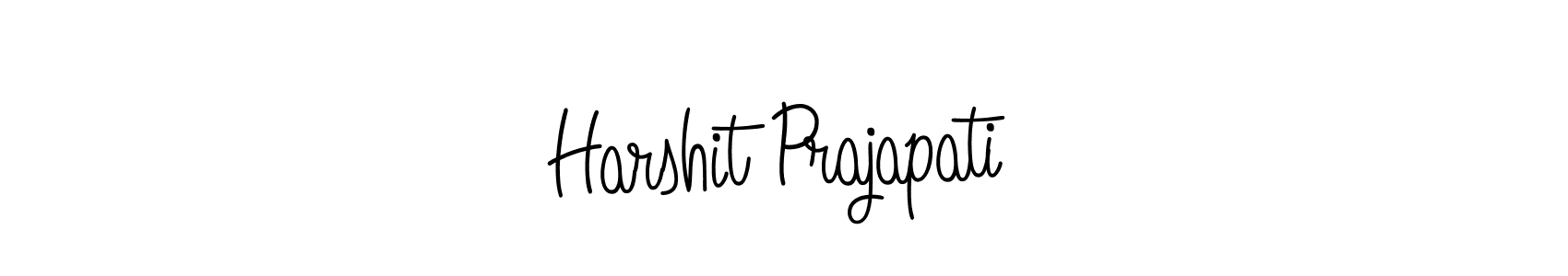 Design your own signature with our free online signature maker. With this signature software, you can create a handwritten (Angelique-Rose-font-FFP) signature for name Harshit Prajapati. Harshit Prajapati signature style 5 images and pictures png