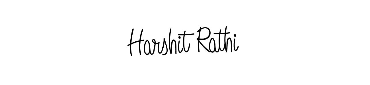 Design your own signature with our free online signature maker. With this signature software, you can create a handwritten (Angelique-Rose-font-FFP) signature for name Harshit Rathi. Harshit Rathi signature style 5 images and pictures png