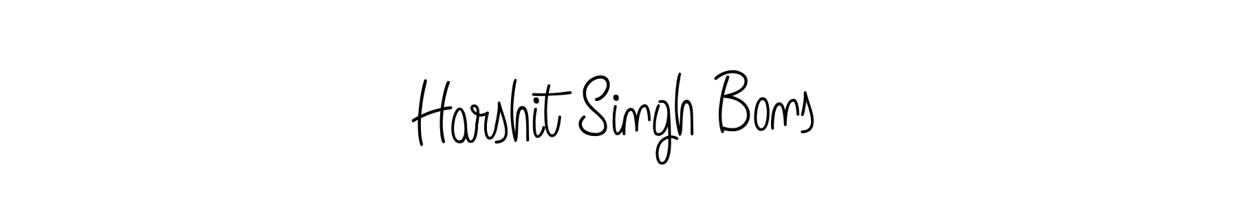 This is the best signature style for the Harshit Singh Bons name. Also you like these signature font (Angelique-Rose-font-FFP). Mix name signature. Harshit Singh Bons signature style 5 images and pictures png