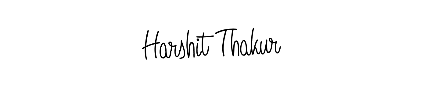 You should practise on your own different ways (Angelique-Rose-font-FFP) to write your name (Harshit Thakur) in signature. don't let someone else do it for you. Harshit Thakur signature style 5 images and pictures png