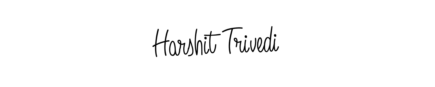 The best way (Angelique-Rose-font-FFP) to make a short signature is to pick only two or three words in your name. The name Harshit Trivedi include a total of six letters. For converting this name. Harshit Trivedi signature style 5 images and pictures png