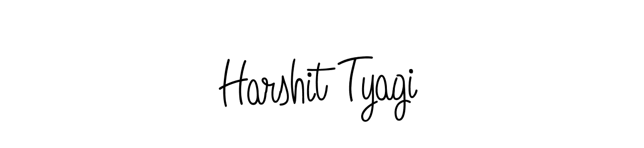 Use a signature maker to create a handwritten signature online. With this signature software, you can design (Angelique-Rose-font-FFP) your own signature for name Harshit Tyagi. Harshit Tyagi signature style 5 images and pictures png