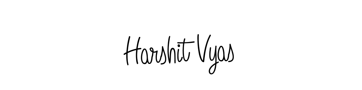 Harshit Vyas stylish signature style. Best Handwritten Sign (Angelique-Rose-font-FFP) for my name. Handwritten Signature Collection Ideas for my name Harshit Vyas. Harshit Vyas signature style 5 images and pictures png