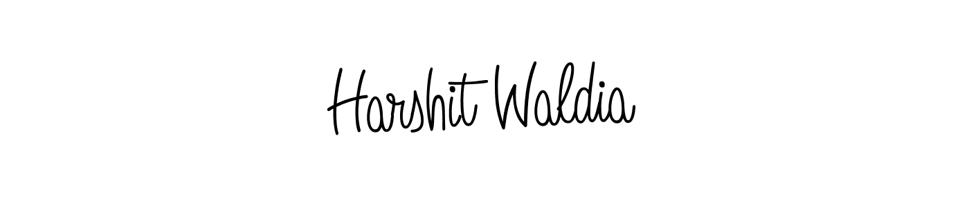 How to make Harshit Waldia name signature. Use Angelique-Rose-font-FFP style for creating short signs online. This is the latest handwritten sign. Harshit Waldia signature style 5 images and pictures png