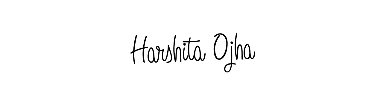 Make a beautiful signature design for name Harshita Ojha. With this signature (Angelique-Rose-font-FFP) style, you can create a handwritten signature for free. Harshita Ojha signature style 5 images and pictures png