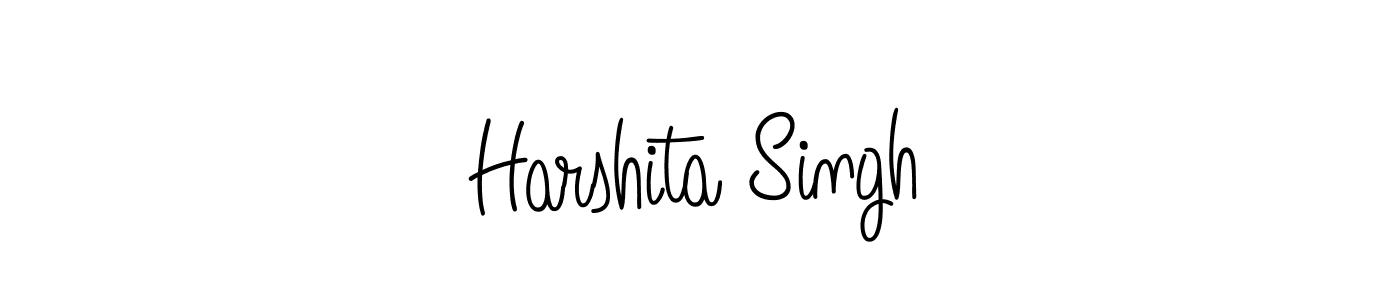 Make a beautiful signature design for name Harshita Singh. With this signature (Angelique-Rose-font-FFP) style, you can create a handwritten signature for free. Harshita Singh signature style 5 images and pictures png