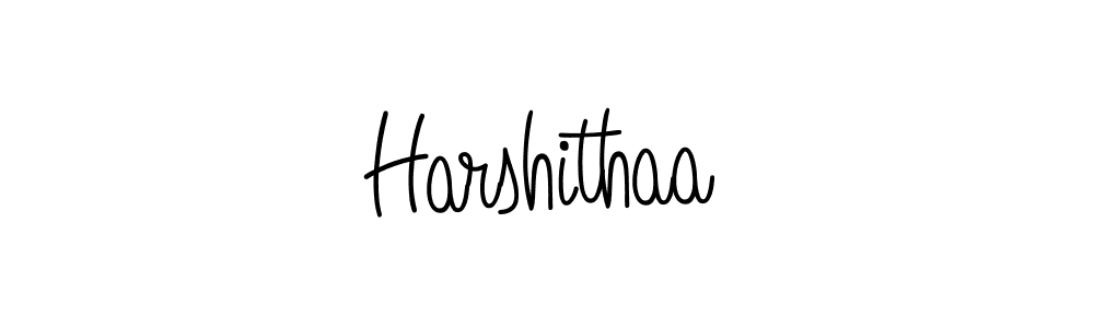 Design your own signature with our free online signature maker. With this signature software, you can create a handwritten (Angelique-Rose-font-FFP) signature for name Harshithaa. Harshithaa signature style 5 images and pictures png