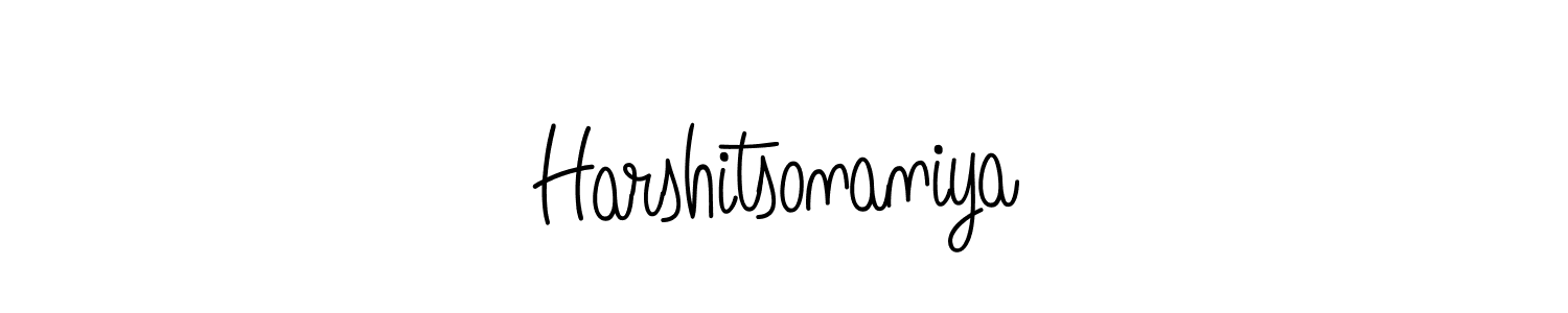 You should practise on your own different ways (Angelique-Rose-font-FFP) to write your name (Harshitsonaniya) in signature. don't let someone else do it for you. Harshitsonaniya signature style 5 images and pictures png