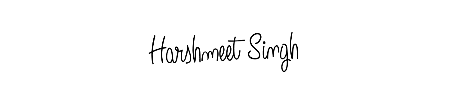 Use a signature maker to create a handwritten signature online. With this signature software, you can design (Angelique-Rose-font-FFP) your own signature for name Harshmeet Singh. Harshmeet Singh signature style 5 images and pictures png