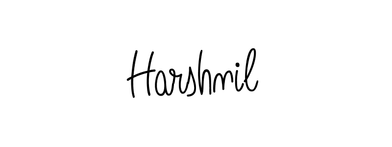 Create a beautiful signature design for name Harshnil. With this signature (Angelique-Rose-font-FFP) fonts, you can make a handwritten signature for free. Harshnil signature style 5 images and pictures png