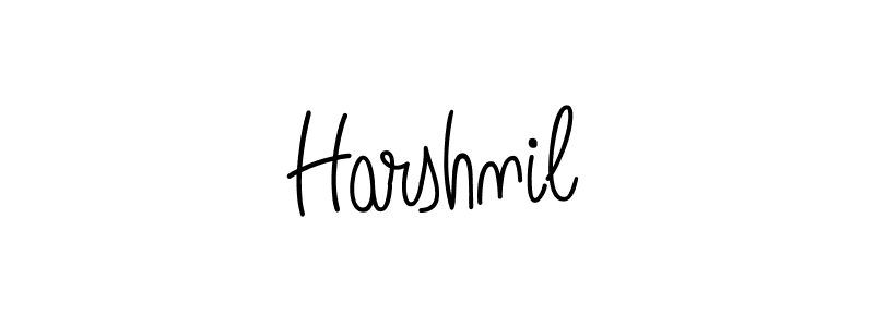 Create a beautiful signature design for name Harshnil. With this signature (Angelique-Rose-font-FFP) fonts, you can make a handwritten signature for free. Harshnil signature style 5 images and pictures png