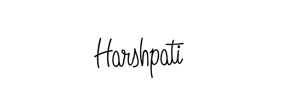 Harshpati stylish signature style. Best Handwritten Sign (Angelique-Rose-font-FFP) for my name. Handwritten Signature Collection Ideas for my name Harshpati. Harshpati signature style 5 images and pictures png