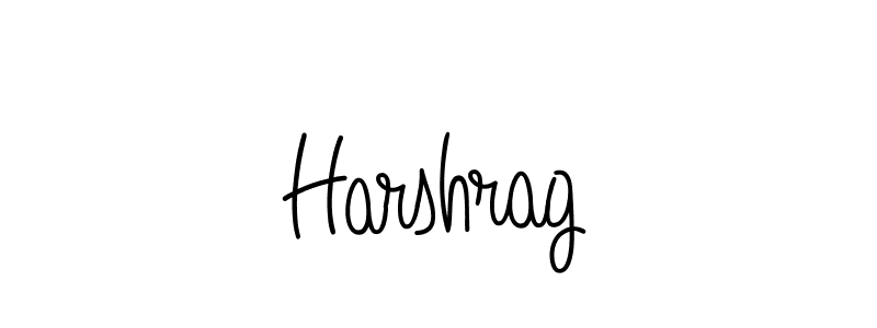 Use a signature maker to create a handwritten signature online. With this signature software, you can design (Angelique-Rose-font-FFP) your own signature for name Harshrag. Harshrag signature style 5 images and pictures png