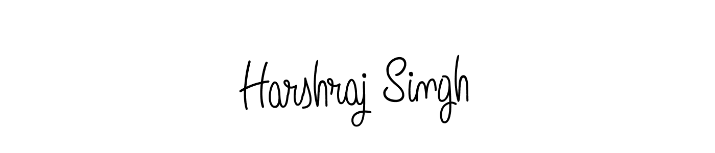 Design your own signature with our free online signature maker. With this signature software, you can create a handwritten (Angelique-Rose-font-FFP) signature for name Harshraj Singh. Harshraj Singh signature style 5 images and pictures png