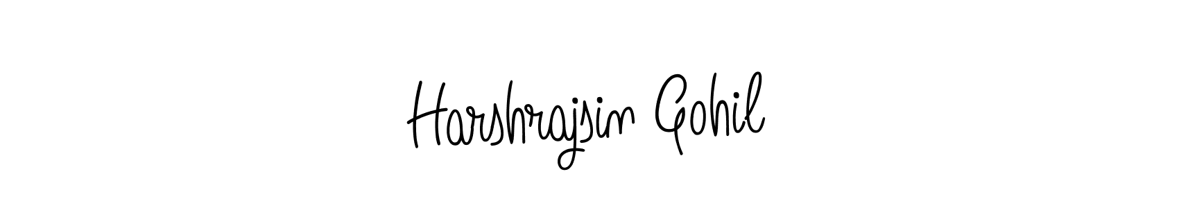 Harshrajsin Gohil stylish signature style. Best Handwritten Sign (Angelique-Rose-font-FFP) for my name. Handwritten Signature Collection Ideas for my name Harshrajsin Gohil. Harshrajsin Gohil signature style 5 images and pictures png