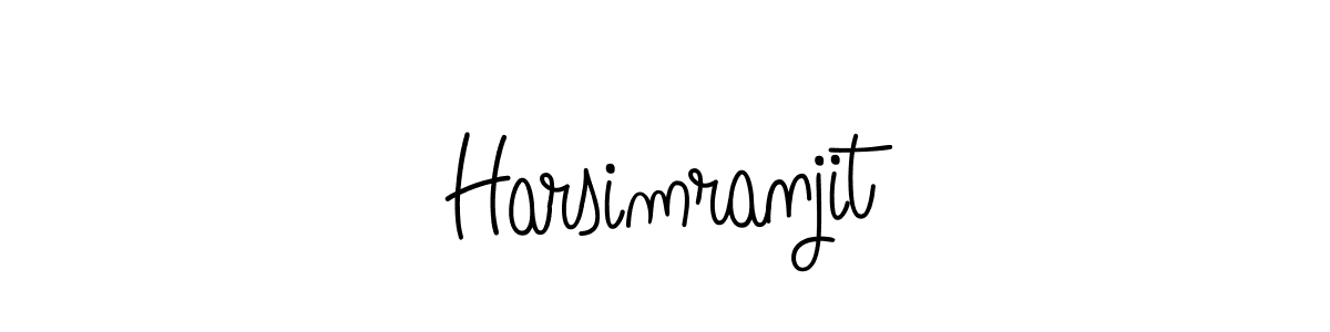 Make a beautiful signature design for name Harsimranjit. With this signature (Angelique-Rose-font-FFP) style, you can create a handwritten signature for free. Harsimranjit signature style 5 images and pictures png