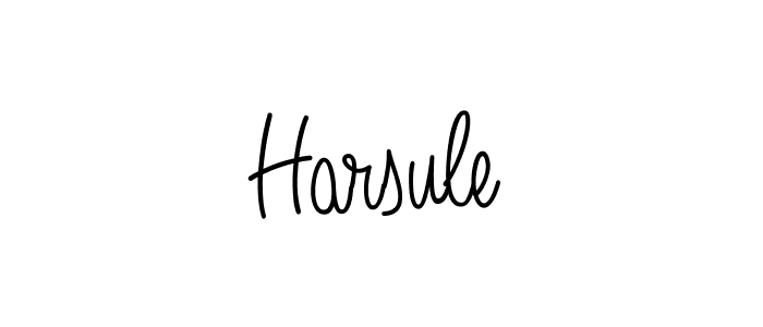 Create a beautiful signature design for name Harsule. With this signature (Angelique-Rose-font-FFP) fonts, you can make a handwritten signature for free. Harsule signature style 5 images and pictures png