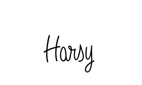 The best way (Angelique-Rose-font-FFP) to make a short signature is to pick only two or three words in your name. The name Harsy include a total of six letters. For converting this name. Harsy signature style 5 images and pictures png