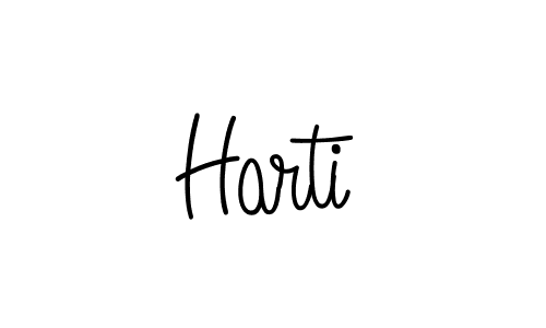 You should practise on your own different ways (Angelique-Rose-font-FFP) to write your name (Harti) in signature. don't let someone else do it for you. Harti signature style 5 images and pictures png