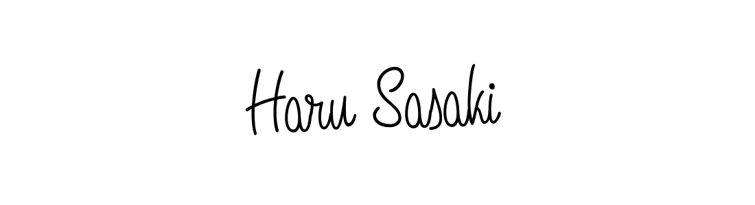 Also we have Haru Sasaki name is the best signature style. Create professional handwritten signature collection using Angelique-Rose-font-FFP autograph style. Haru Sasaki signature style 5 images and pictures png