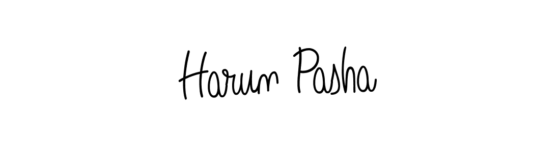 Harun Pasha stylish signature style. Best Handwritten Sign (Angelique-Rose-font-FFP) for my name. Handwritten Signature Collection Ideas for my name Harun Pasha. Harun Pasha signature style 5 images and pictures png
