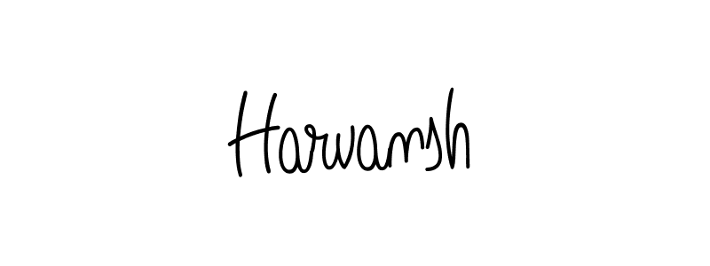 You should practise on your own different ways (Angelique-Rose-font-FFP) to write your name (Harvansh) in signature. don't let someone else do it for you. Harvansh signature style 5 images and pictures png