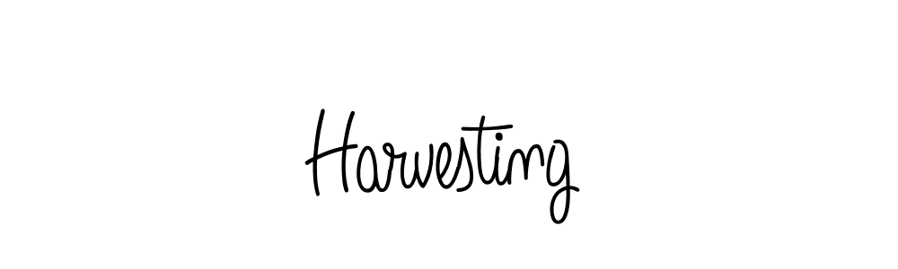 You should practise on your own different ways (Angelique-Rose-font-FFP) to write your name (Harvesting) in signature. don't let someone else do it for you. Harvesting signature style 5 images and pictures png