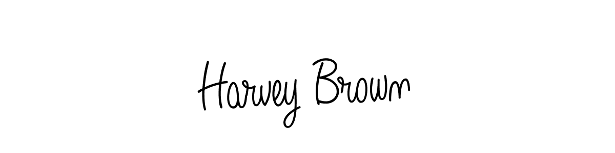 The best way (Angelique-Rose-font-FFP) to make a short signature is to pick only two or three words in your name. The name Harvey Brown include a total of six letters. For converting this name. Harvey Brown signature style 5 images and pictures png
