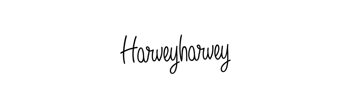 How to make Harveyharvey name signature. Use Angelique-Rose-font-FFP style for creating short signs online. This is the latest handwritten sign. Harveyharvey signature style 5 images and pictures png