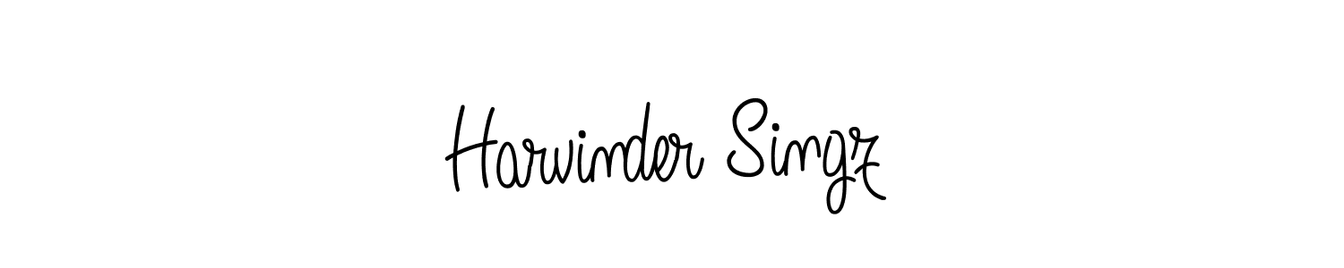 Design your own signature with our free online signature maker. With this signature software, you can create a handwritten (Angelique-Rose-font-FFP) signature for name Harvinder Singz. Harvinder Singz signature style 5 images and pictures png
