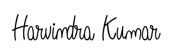 Explore multiple handwriting variations for Harvindra Kumar including this stunning Angelique-Rose-font-FFP design. Free to use across all platforms. Harvindra Kumar signature style 5 images and pictures png