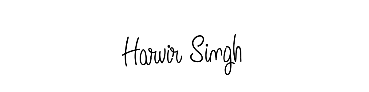 Design your own signature with our free online signature maker. With this signature software, you can create a handwritten (Angelique-Rose-font-FFP) signature for name Harvir Singh. Harvir Singh signature style 5 images and pictures png