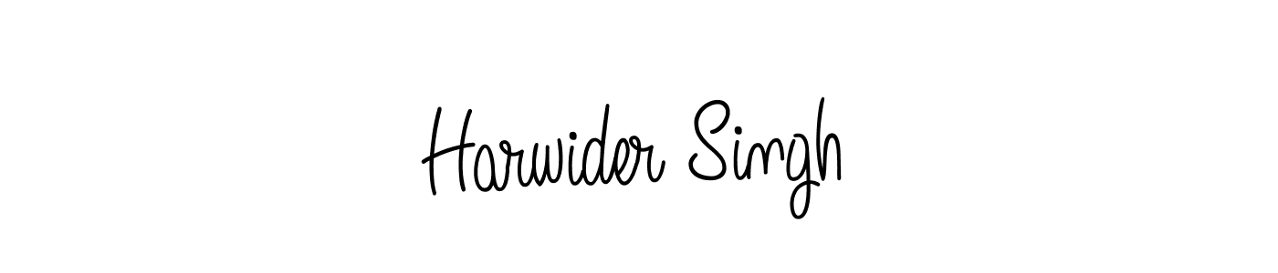Design your own signature with our free online signature maker. With this signature software, you can create a handwritten (Angelique-Rose-font-FFP) signature for name Harwider Singh. Harwider Singh signature style 5 images and pictures png