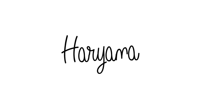 You should practise on your own different ways (Angelique-Rose-font-FFP) to write your name (Haryana) in signature. don't let someone else do it for you. Haryana signature style 5 images and pictures png