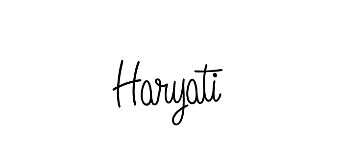 Also we have Haryati name is the best signature style. Create professional handwritten signature collection using Angelique-Rose-font-FFP autograph style. Haryati signature style 5 images and pictures png