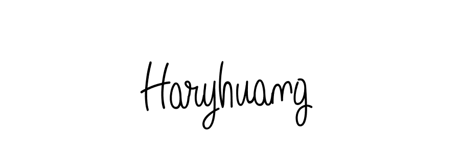 Design your own signature with our free online signature maker. With this signature software, you can create a handwritten (Angelique-Rose-font-FFP) signature for name Haryhuang. Haryhuang signature style 5 images and pictures png