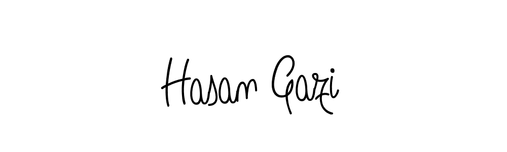 How to make Hasan Gazi name signature. Use Angelique-Rose-font-FFP style for creating short signs online. This is the latest handwritten sign. Hasan Gazi signature style 5 images and pictures png